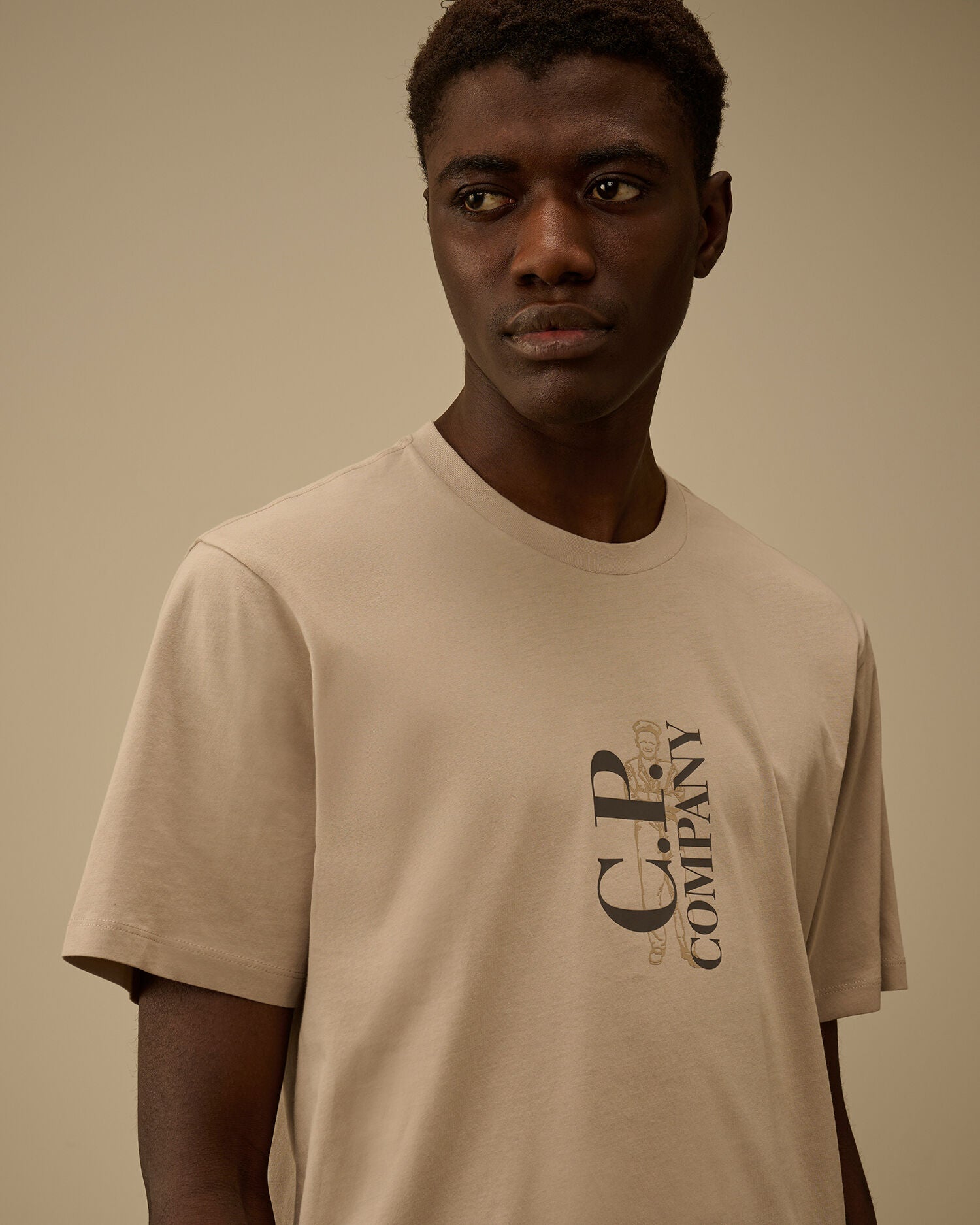 30/1 Jersey Short Sleeve Printed T-Shirt, DOVE - GREY