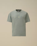 30/1 Jersey Short Sleeve Chest Logo T-Shirt, SILVER BLUE