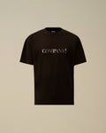 30/1 Jersey Short Sleeve Chest Logo T-Shirt, BLACK