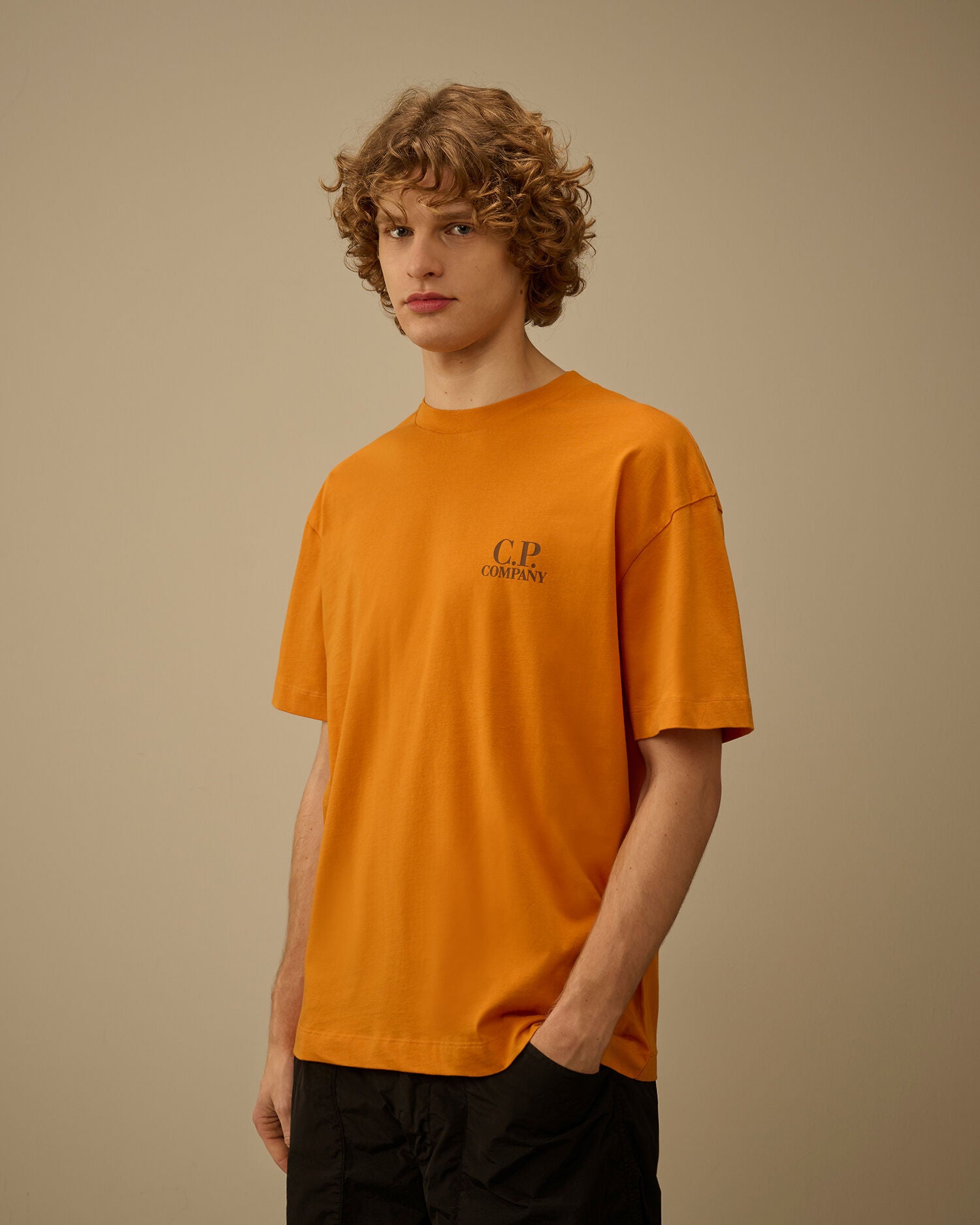 30/1 Jersey Short Sleeve Printed Graphics T-Shirt, DESERT SUN - ORANGE
