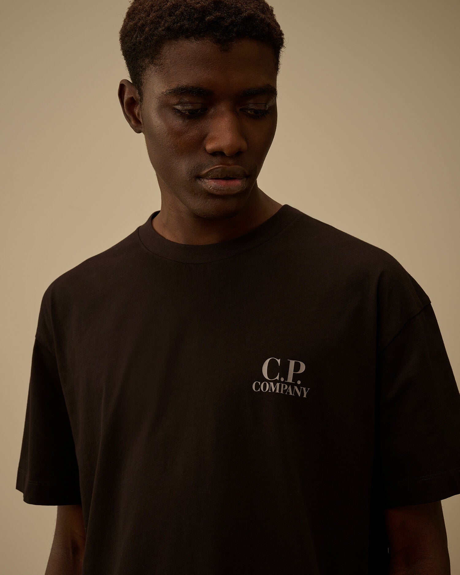 30/1 Jersey Short Sleeve Printed Graphics T-Shirt, BLACK