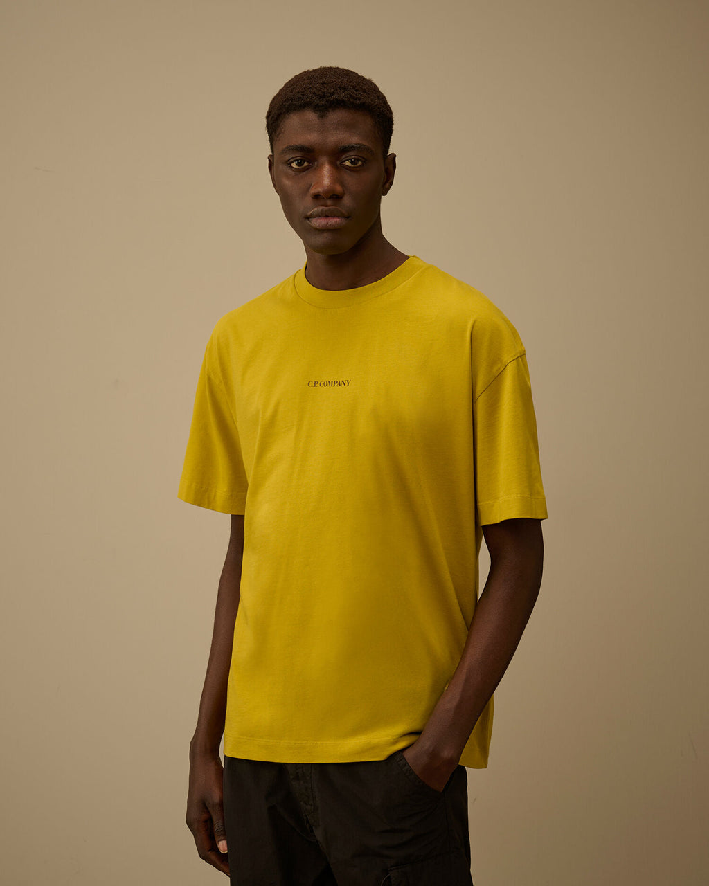 30/1 Jersey Short Sleeve Logo T-Shirt, ANTIQUE MOSS -YELLOW