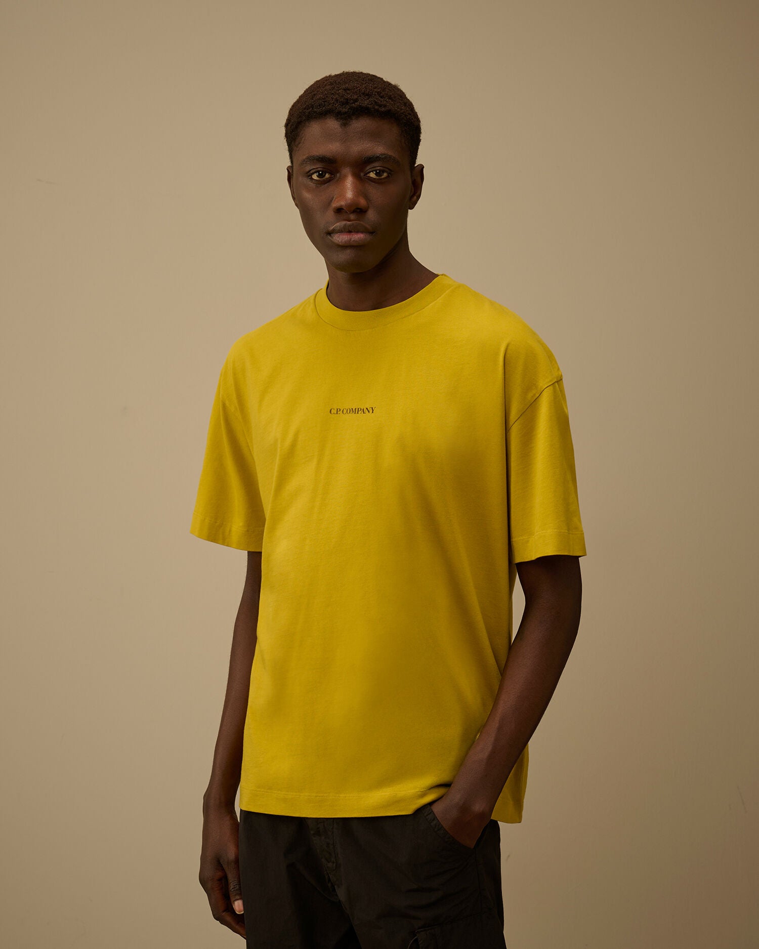 30/1 Jersey Short Sleeve Logo T-Shirt, ANTIQUE MOSS -YELLOW