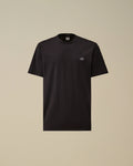 Mercerized Jersey 70/2 Gasato Short Sleeve Patch T-Shirt, TOTAL ECLIPSE - BLUE