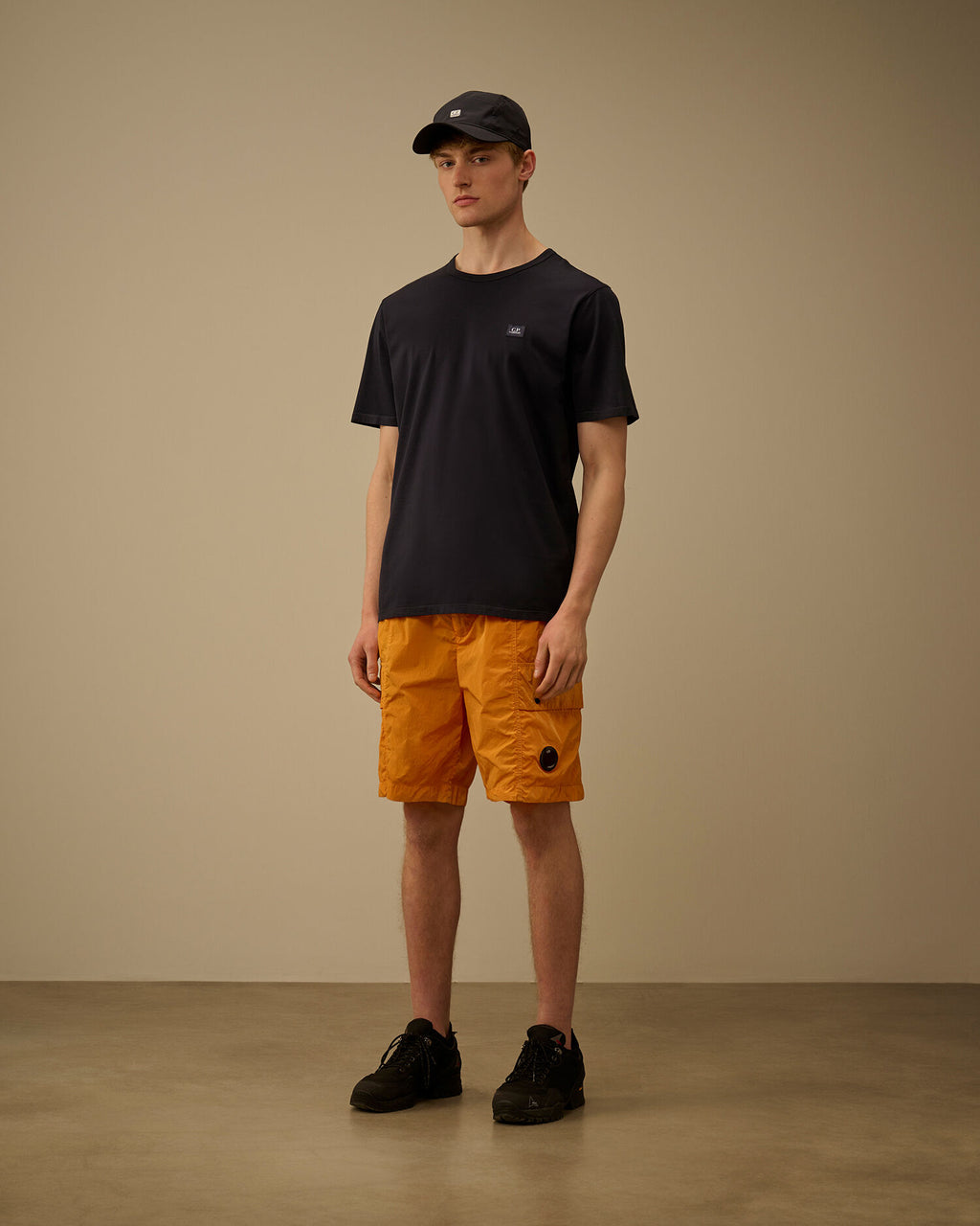 Mercerized Jersey 70/2 Gasato Short Sleeve Patch T-Shirt, TOTAL ECLIPSE - BLUE