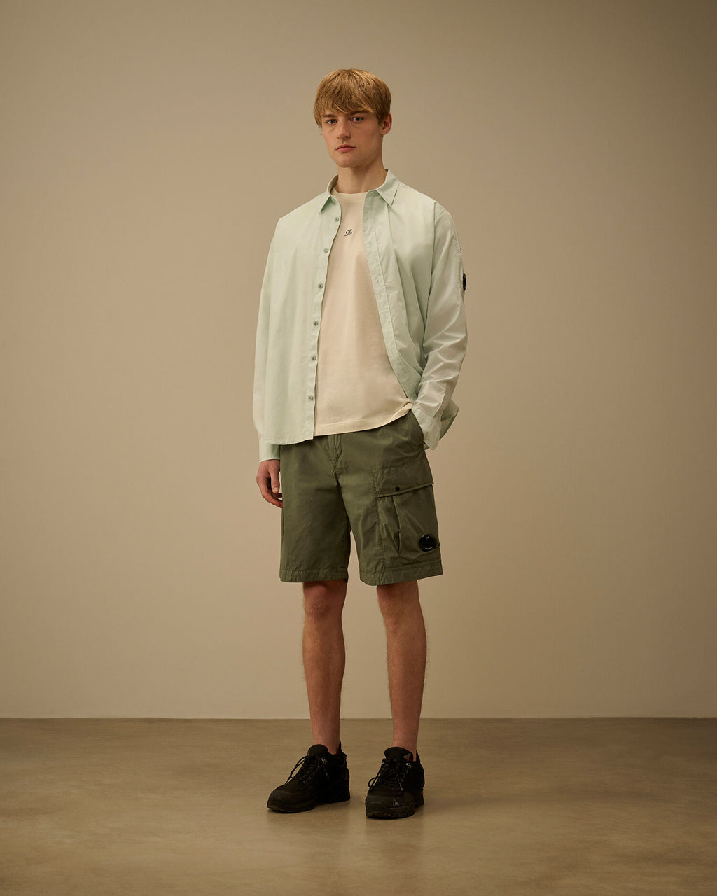 Mercerized Jersey 70/2 Gasato Short Sleeve T-Shirt, FROZEN DEW - WHITE