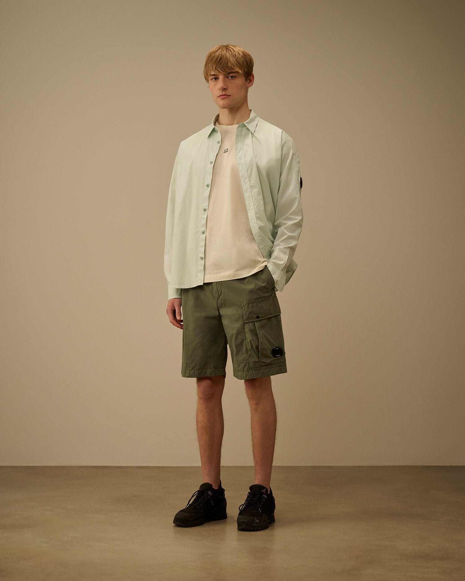 Mercerized Jersey 70/2 Gasato Short Sleeve T-Shirt, FROZEN DEW - WHITE