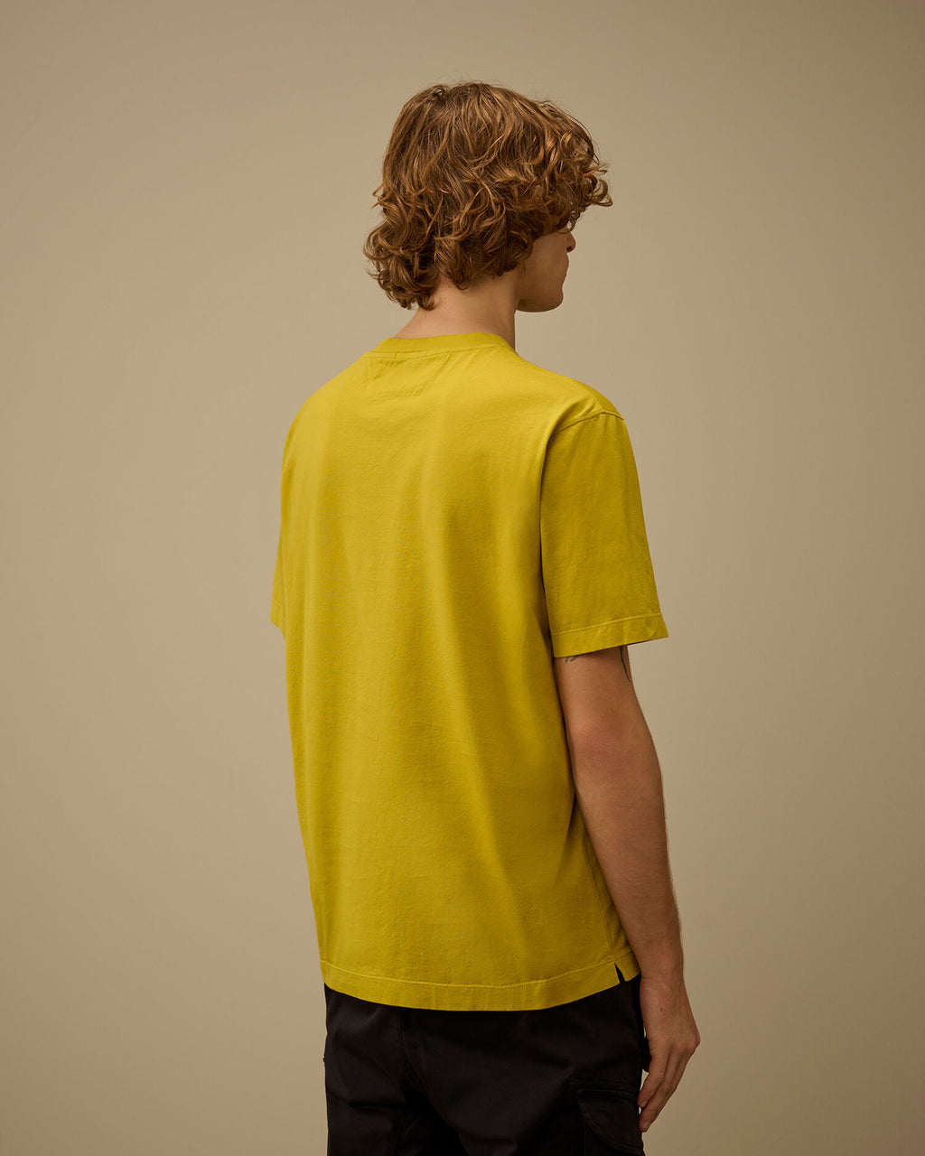 Mercerized Jersey 70/2 Gasato Short Sleeve T-Shirt, ANTIQUE MOSS -YELLOW