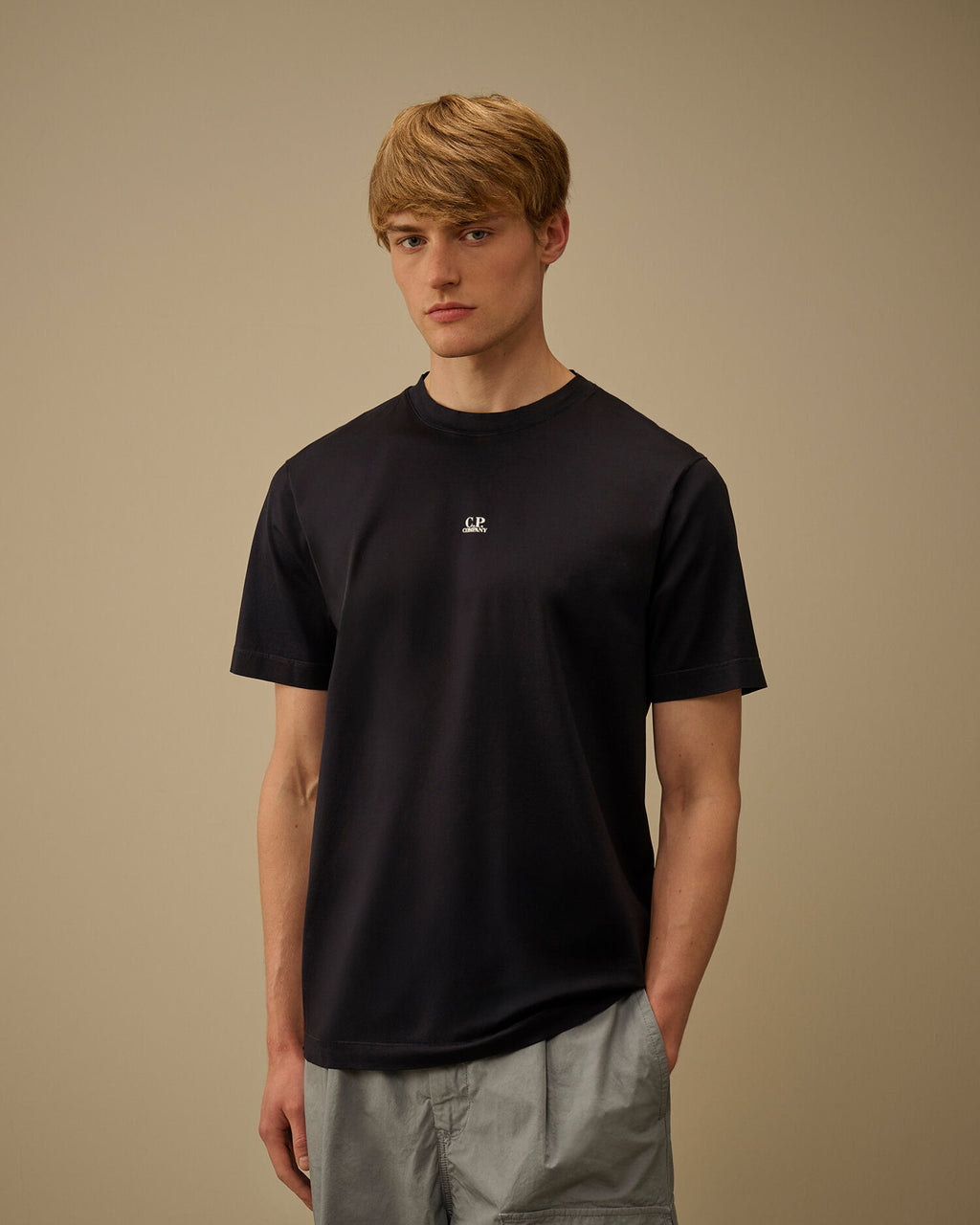 Mercerized Jersey 70/2 Gasato Short Sleeve T-Shirt, TOTAL ECLIPSE - BLUE