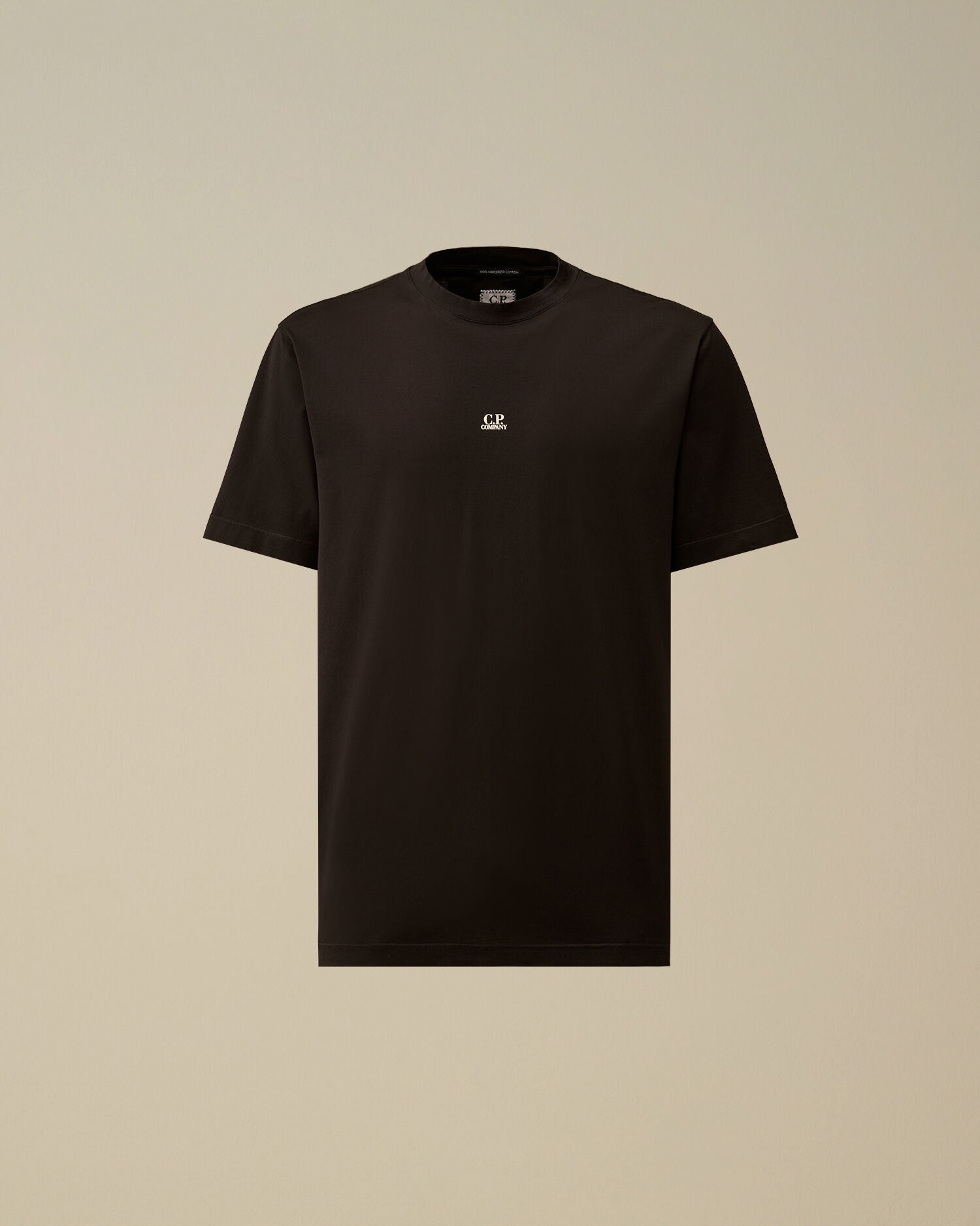 Mercerized Jersey 70/2 Gasato Short Sleeve T-Shirt, BLACK