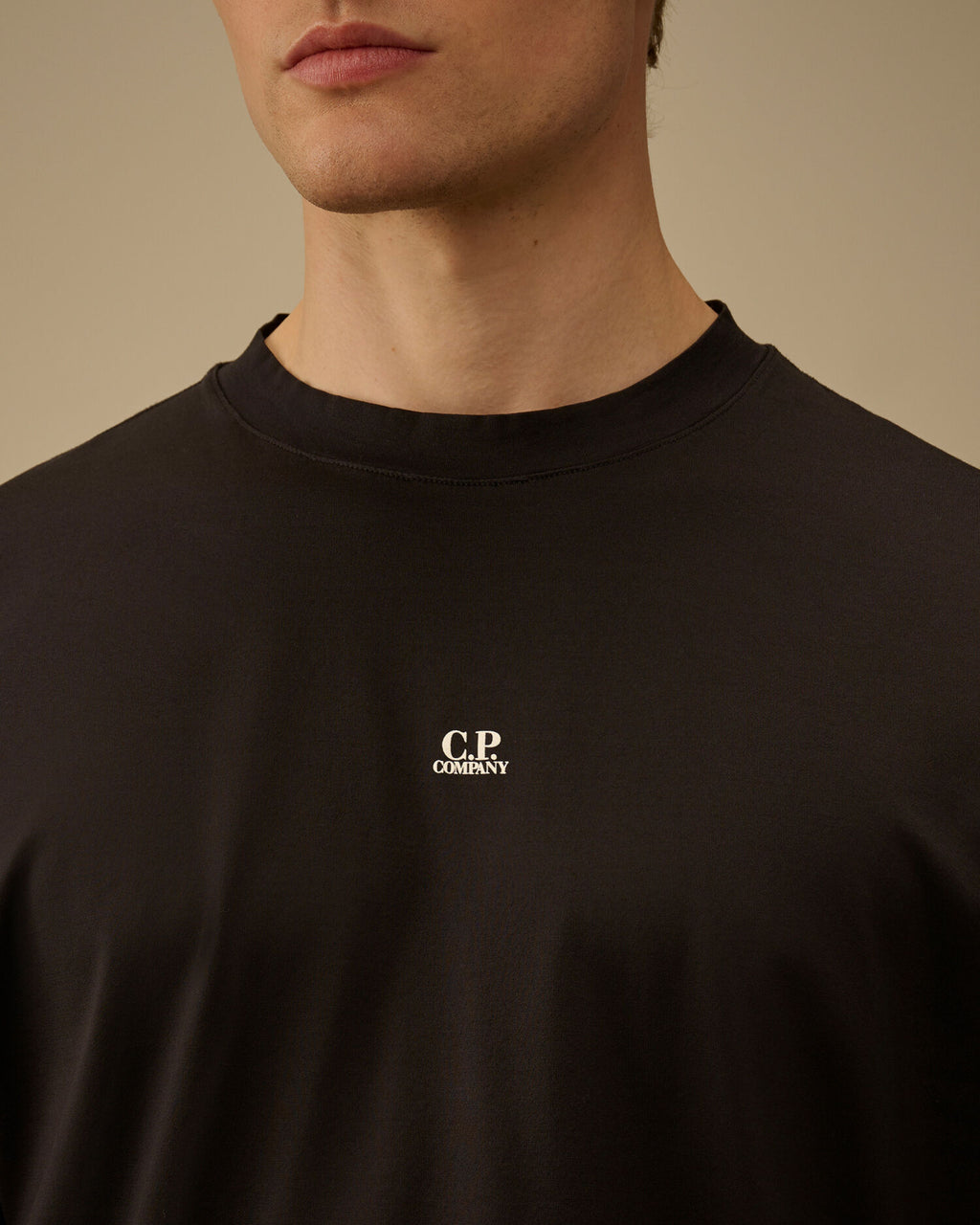 Mercerized Jersey 70/2 Gasato Short Sleeve T-Shirt, BLACK