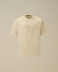 Mercerized Jersey 30/2 Twisted Short Sleeve Logo T-Shirt, GAUZE WHITE