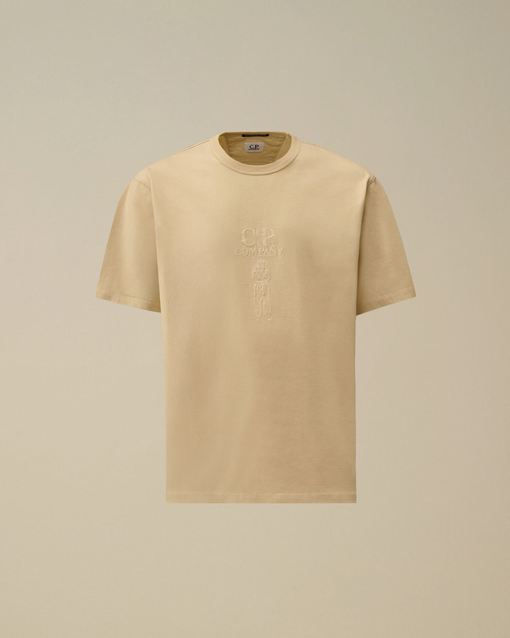 Mercerized Jersey 30/2 Twisted Short Sleeve Logo T-Shirt, FROZEN DEW - WHITE