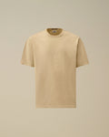 Mercerized Jersey 30/2 Twisted Short Sleeve Logo T-Shirt, FROZEN DEW - WHITE