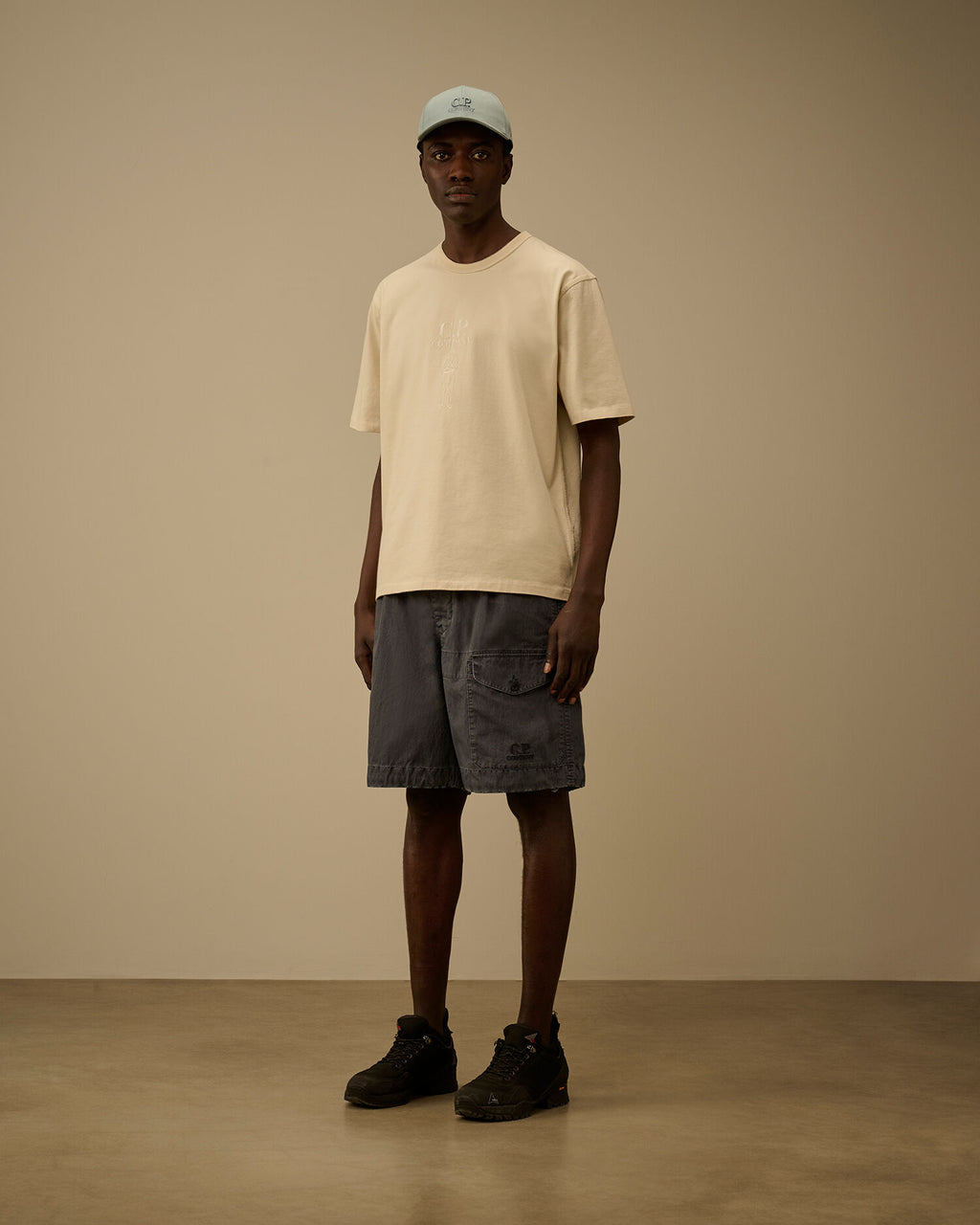Mercerized Jersey 30/2 Twisted Short Sleeve Logo T-Shirt, FROZEN DEW - WHITE