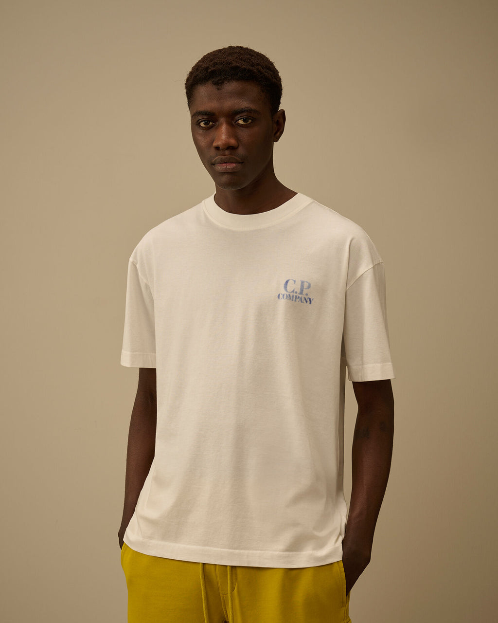 30/1 Jersey Comfort Logo T-Shirt, GAUZE WHITE