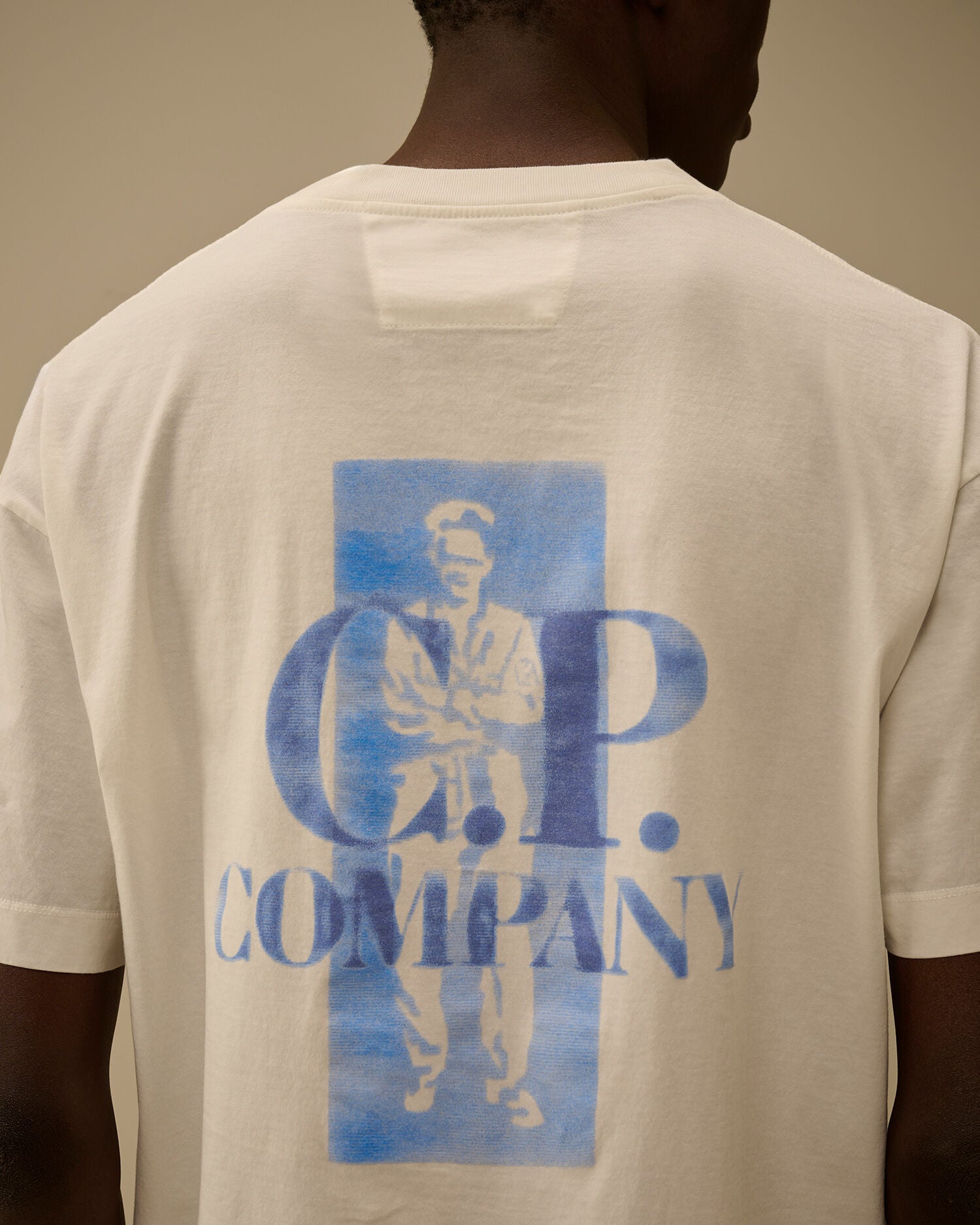 30/1 Jersey Comfort Logo T-Shirt, GAUZE WHITE