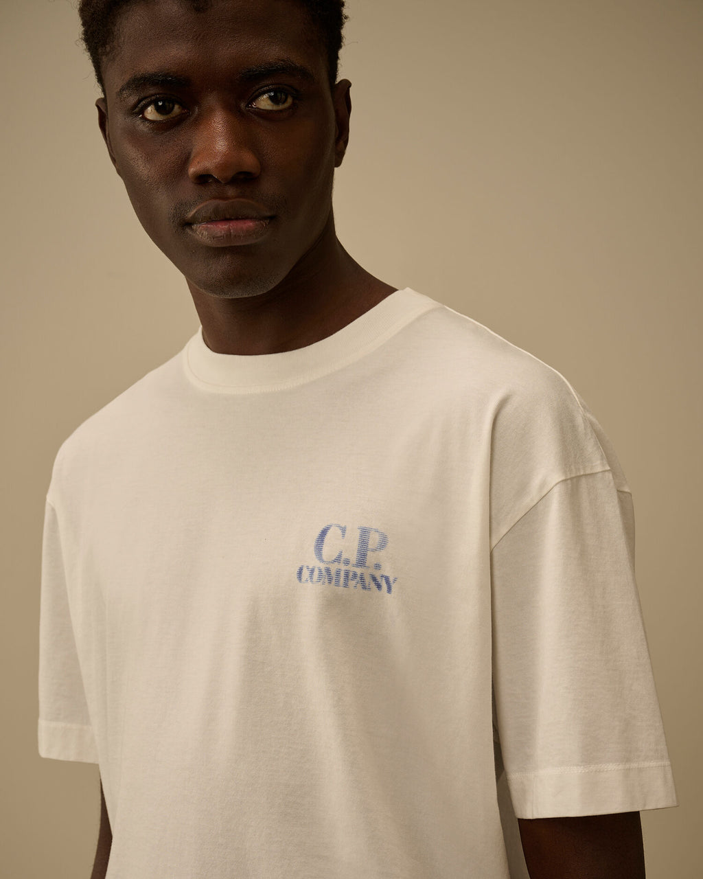 30/1 Jersey Comfort Logo T-Shirt, GAUZE WHITE