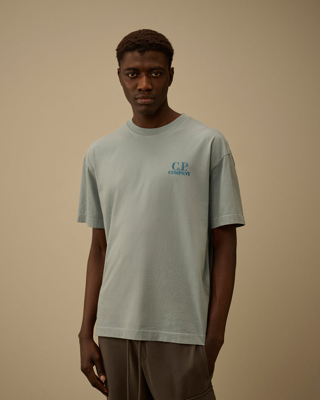 30/1 Jersey Comfort Logo T-Shirt, SILVER BLUE