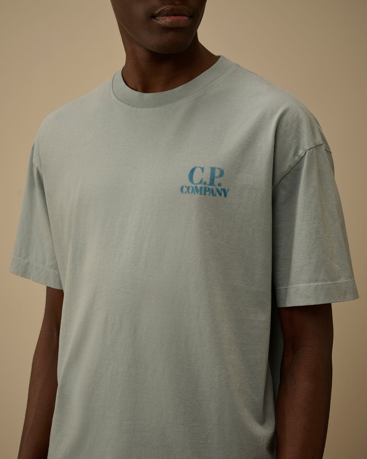 30/1 Jersey Comfort Logo T-Shirt, SILVER BLUE