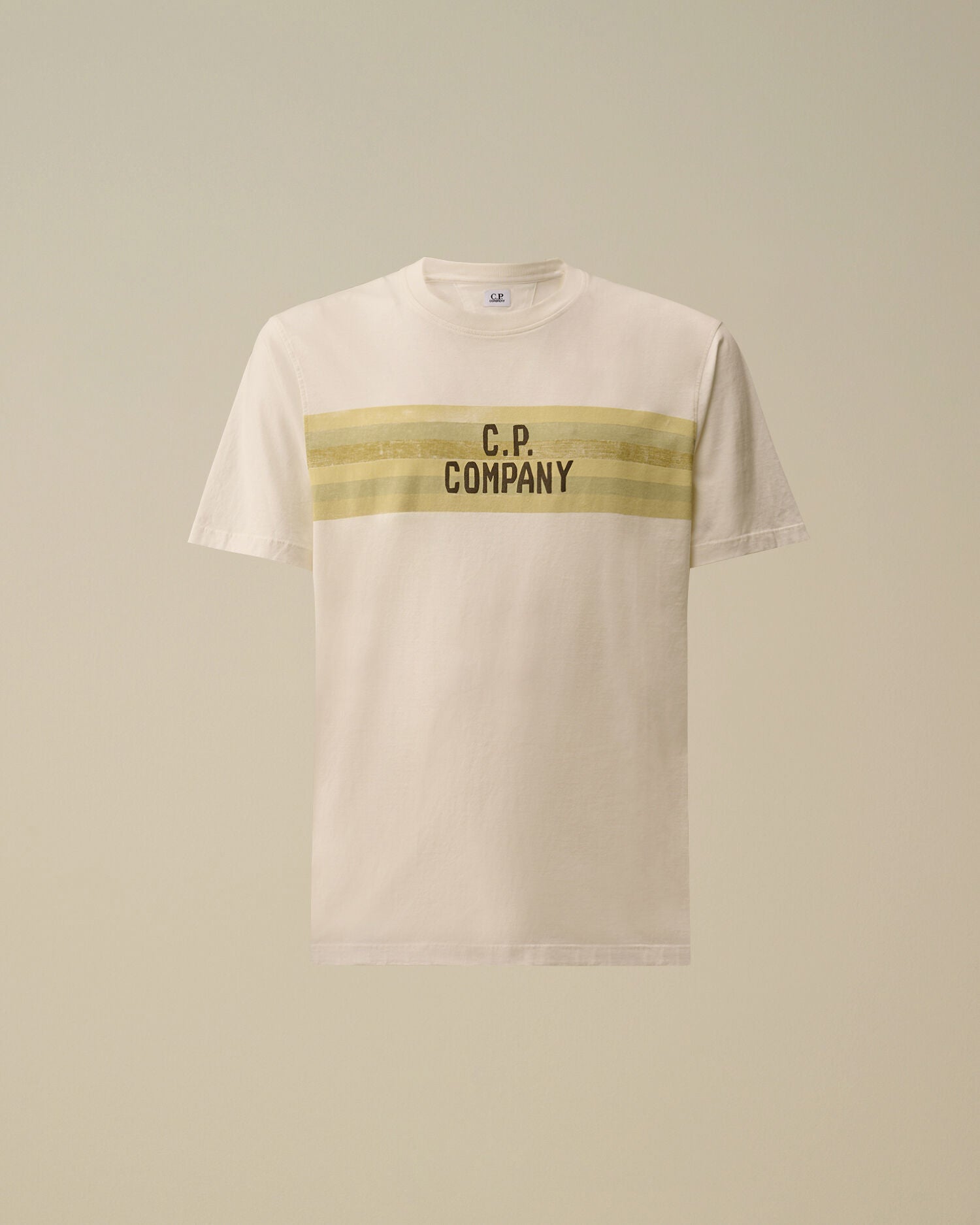 30/1 Jersey Short Sleeve Striped T-Shirt, GAUZE WHITE