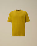24/1 Piquet Pigment Dyed Short Sleeve T-Shirt, ANTIQUE MOSS -YELLOW