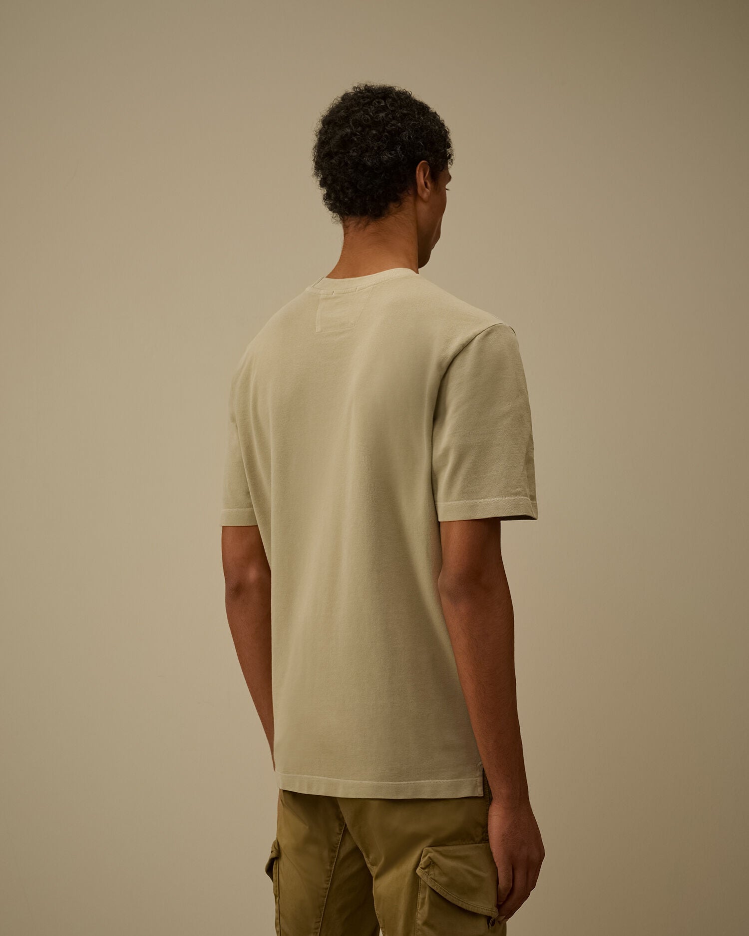 24/1 Piquet Pigment Dyed Short Sleeve T-Shirt, MOSS GRAY - GREEN
