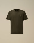 20/1 Jersey Plated Logo T-Shirt, GUNMETAL - GREY