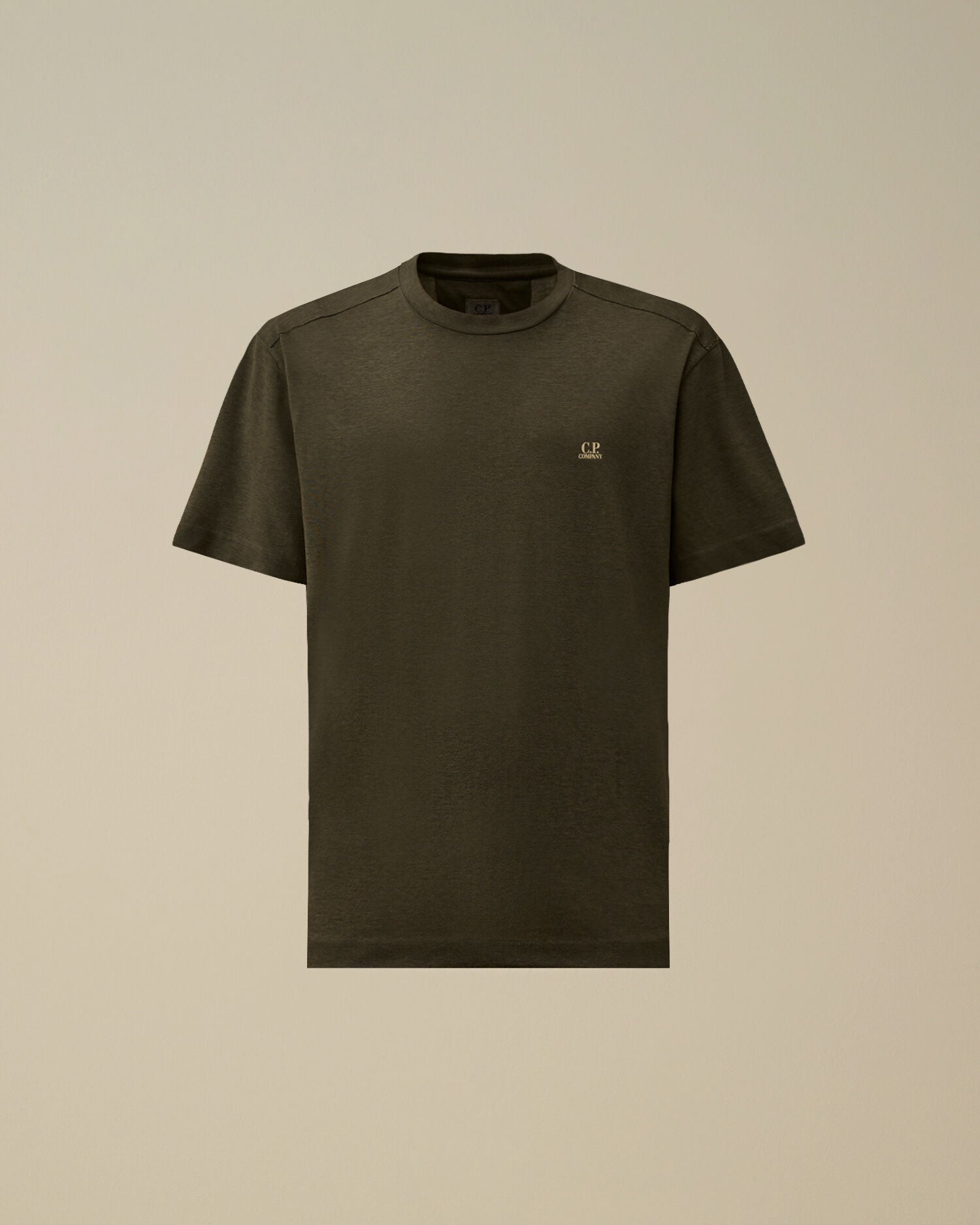 20/1 Jersey Plated Logo T-Shirt, GUNMETAL - GREY