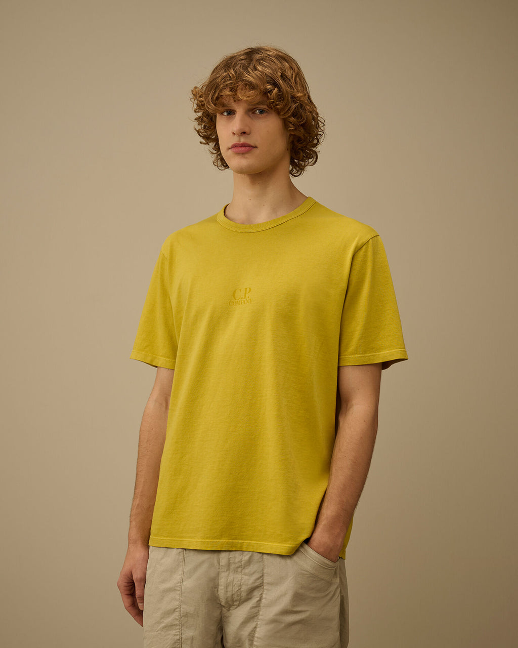 20/1 Jersey Short Sleeve T-Shirt, ANTIQUE MOSS -YELLOW