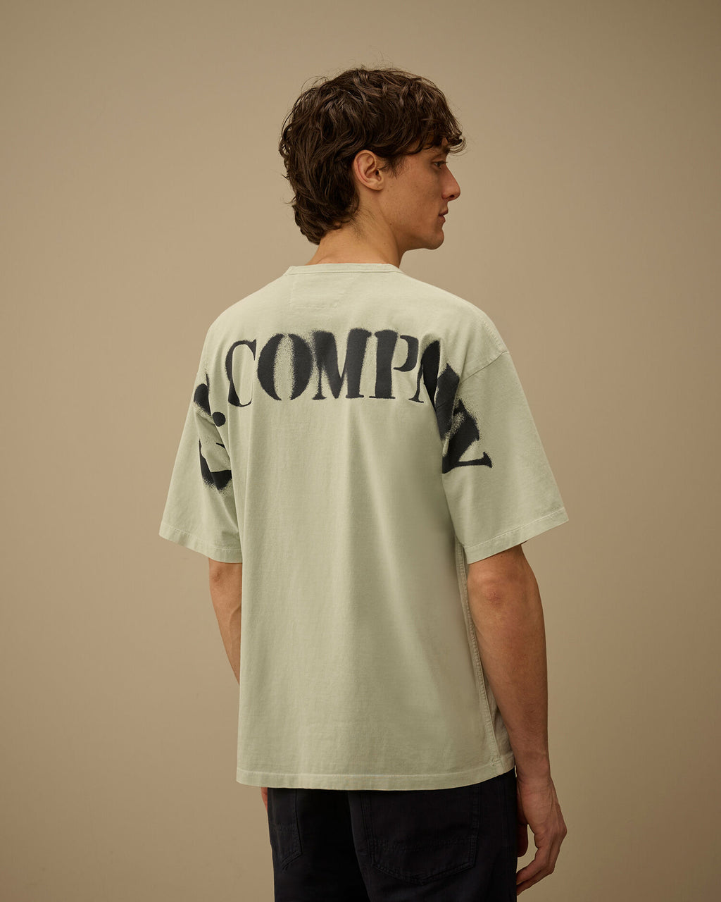 1020 Jersey Short Sleeve Stencil T-Shirt, MISTY BLUE