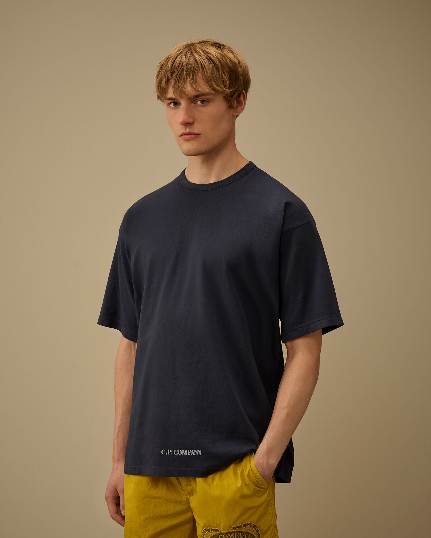 1020 Jersey Short Sleeve Stencil T-Shirt, MIDNIGHT NAVY - BLUE