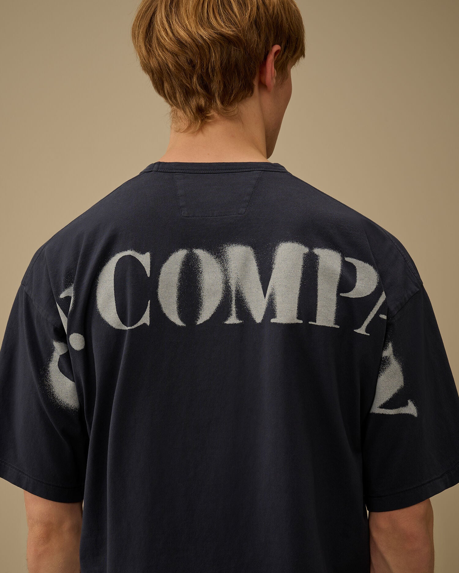 1020 Jersey Short Sleeve Stencil T-Shirt, MIDNIGHT NAVY - BLUE