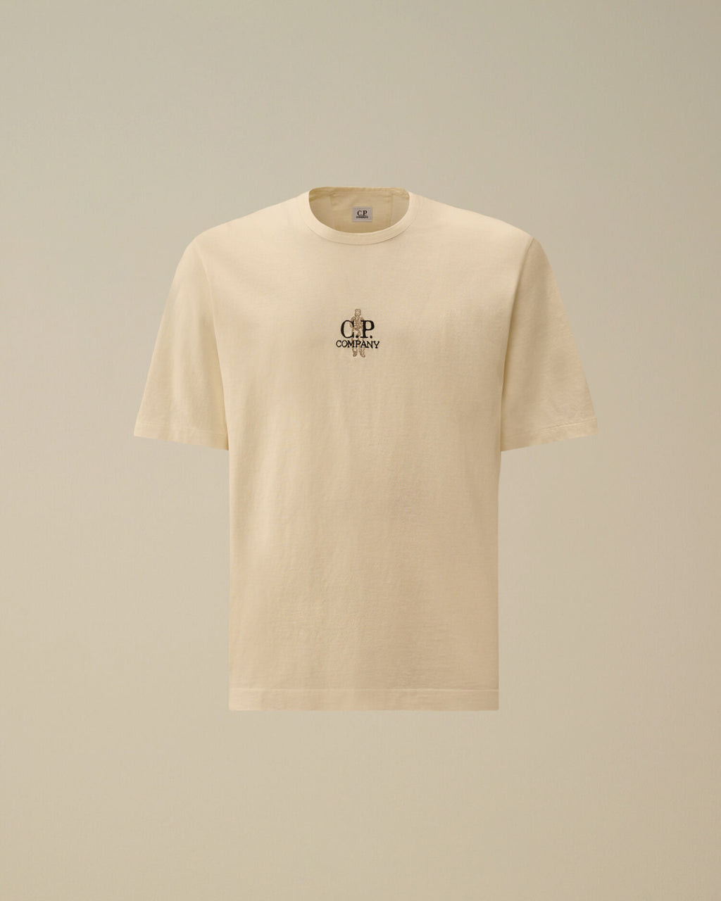 1020 Jersey Short Sleeve Embroidery T-Shirt, GAUZE WHITE