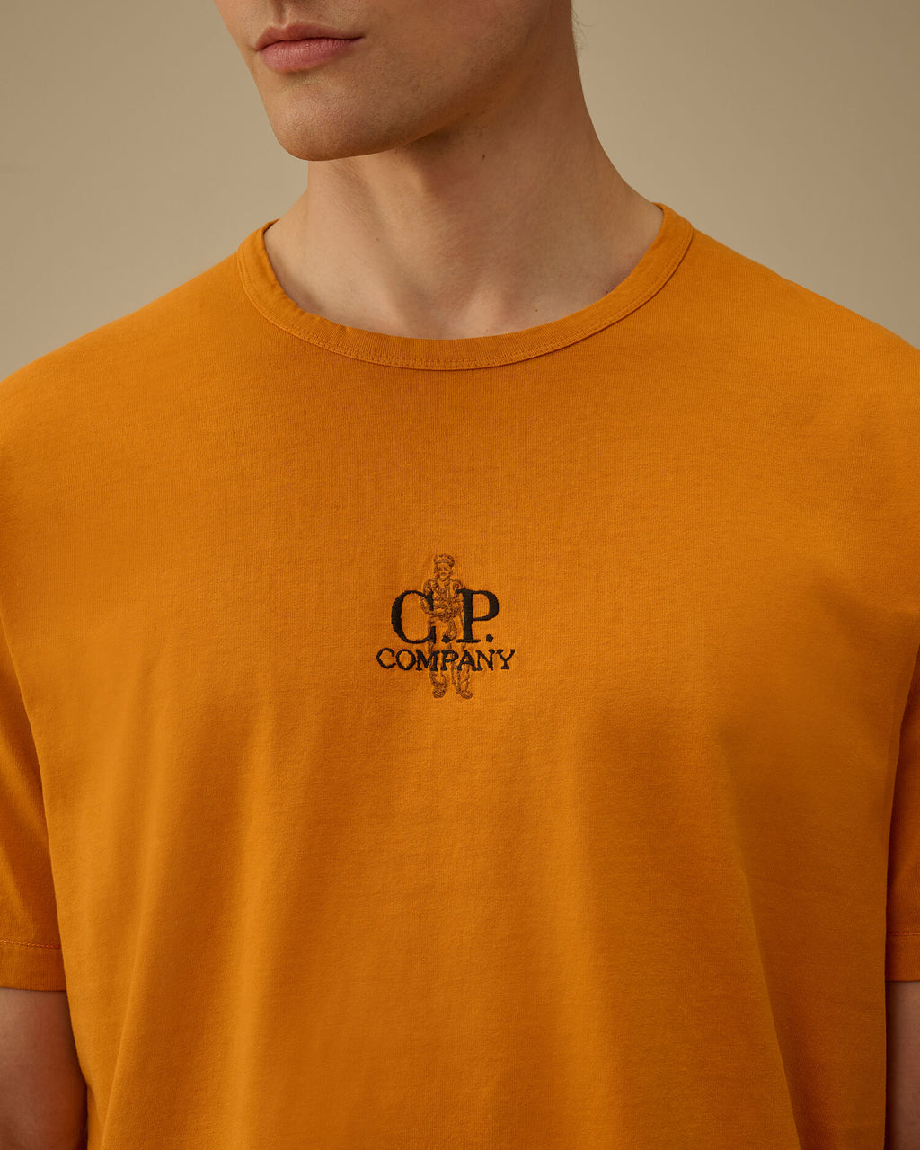 1020 Jersey Short Sleeve Embroidery T-Shirt, DESERT SUN - ORANGE