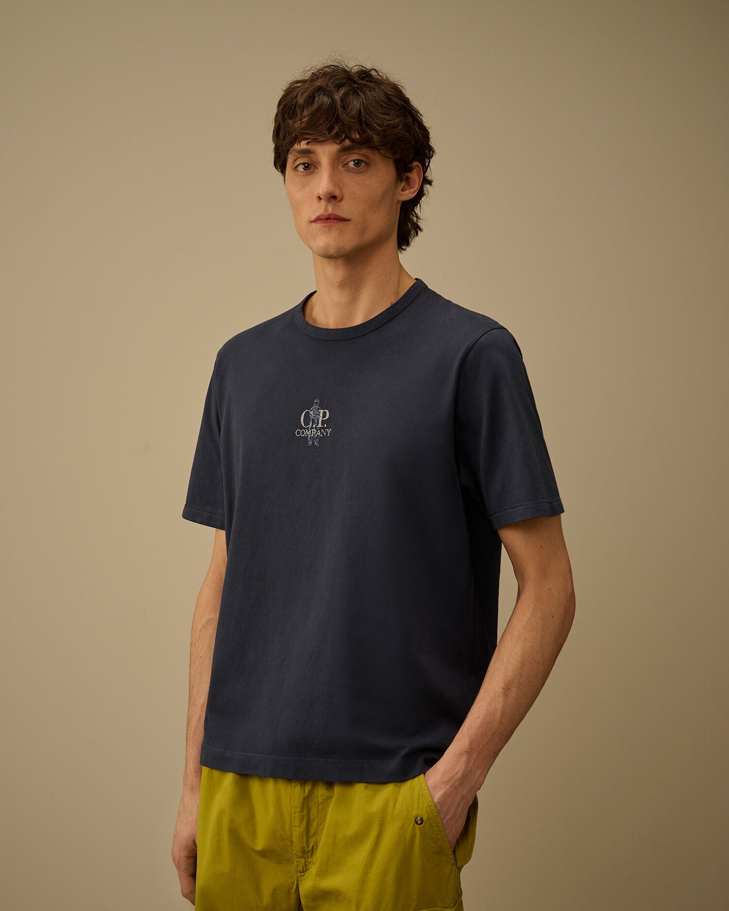 1020 Jersey Short Sleeve Embroidery T-Shirt, MIDNIGHT NAVY - BLUE