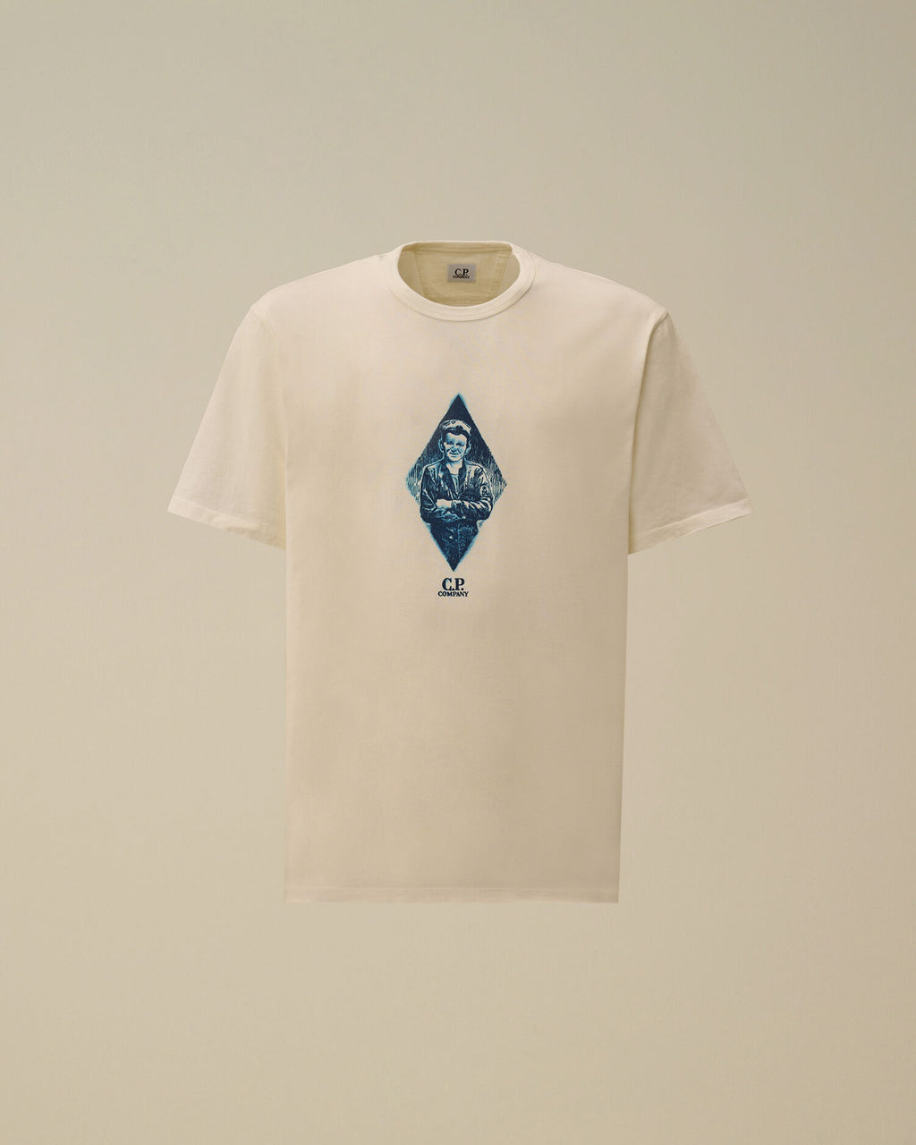 Compact 20/1 Jersey Short Sleeve British Sailor T-Shirt, GAUZE WHITE