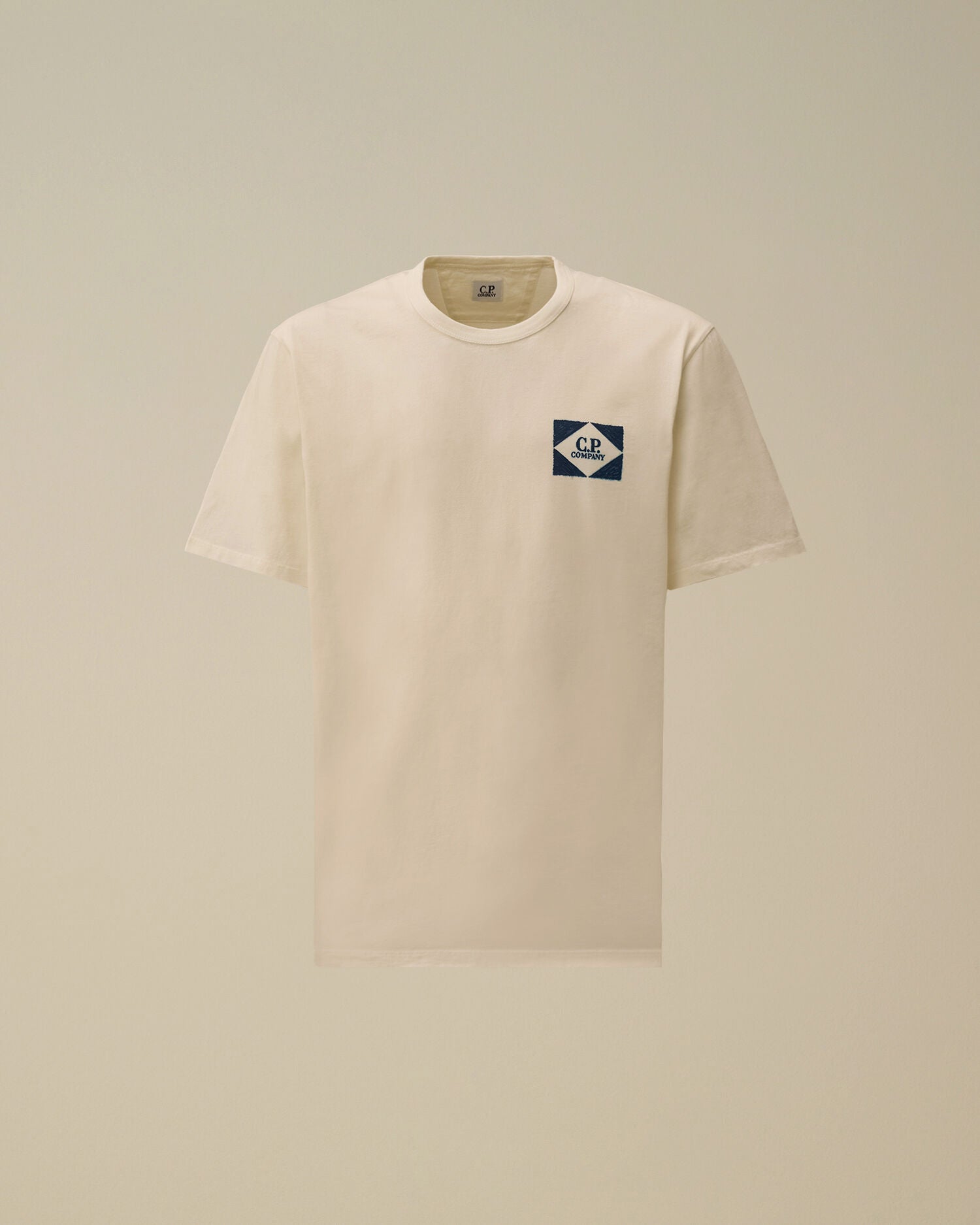 Compact 20/1 Jersey Short Sleeve Logo T-Shirt, GAUZE WHITE