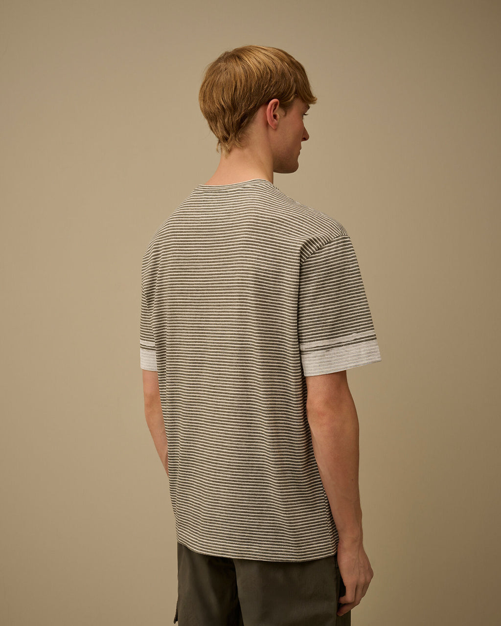 Printed Jersey 20/1 Short Sleeve Logo T-Shirt, GUNMETAL - GREY