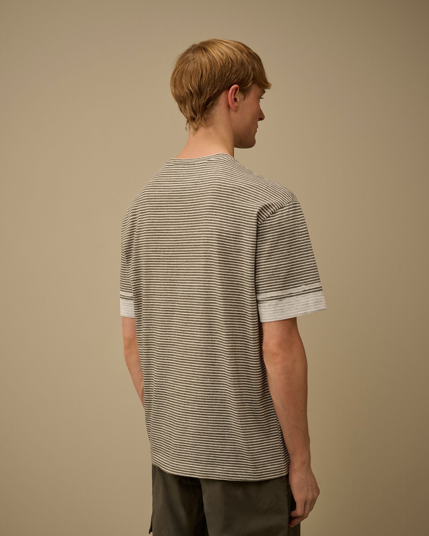Printed Jersey 20/1 Short Sleeve Logo T-Shirt, GUNMETAL - GREY