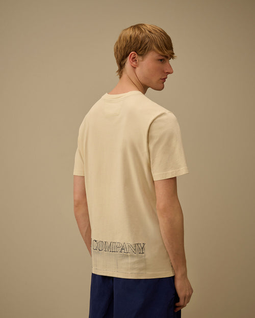 24/1 Jersey Short Sleeve Logo T-Shirt, FROZEN DEW - WHITE