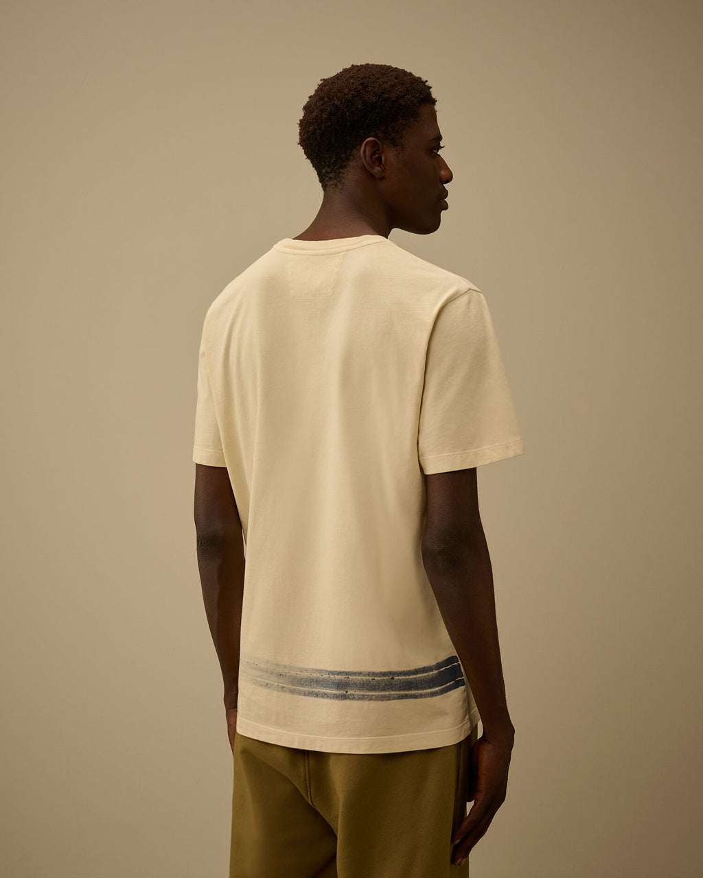 24/1 Jersey Short Sleeve Bottom Logo T-Shirt, FROZEN DEW - WHITE