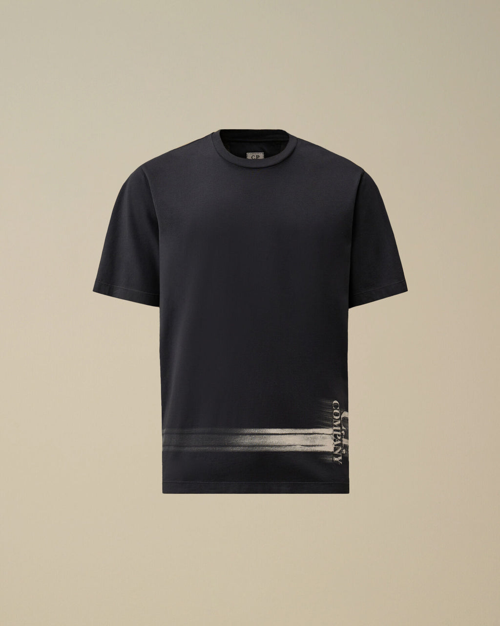 24/1 Jersey Short Sleeve Bottom Logo T-Shirt, MIDNIGHT NAVY - BLUE