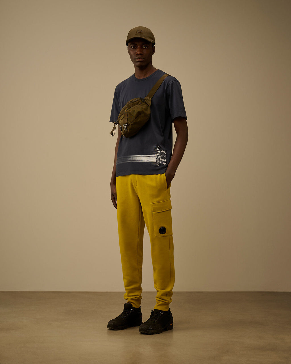 24/1 Jersey Short Sleeve Bottom Logo T-Shirt, MIDNIGHT NAVY - BLUE