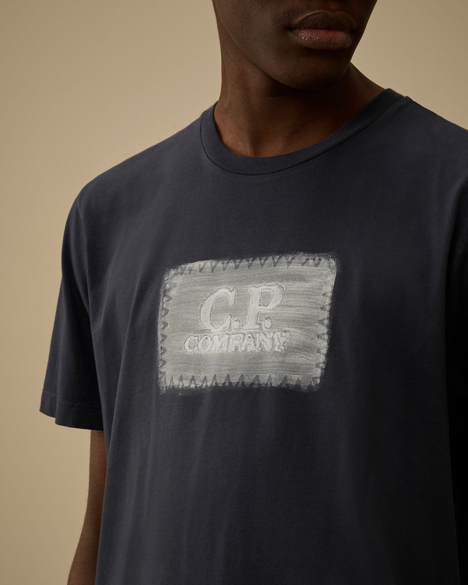 24/1 Jersey Short Sleeve Logo Label T-Shirt, MIDNIGHT NAVY - BLUE