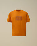 Jersey 30/1 Short Sleeve Logo Label T-Shirt, DESERT SUN - ORANGE