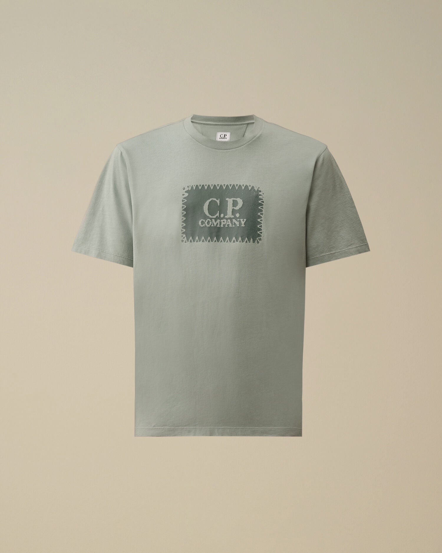 Jersey 30/1 Short Sleeve Logo Label T-Shirt, SILVER BLUE