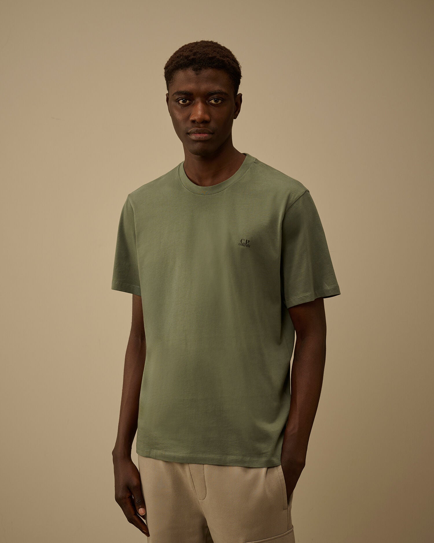 30/1 Jersey Short Sleeve Goggle T-Shirt, LAUREL WREATH - GREEN