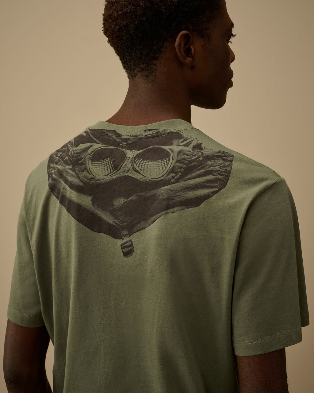 30/1 Jersey Short Sleeve Goggle T-Shirt, LAUREL WREATH - GREEN