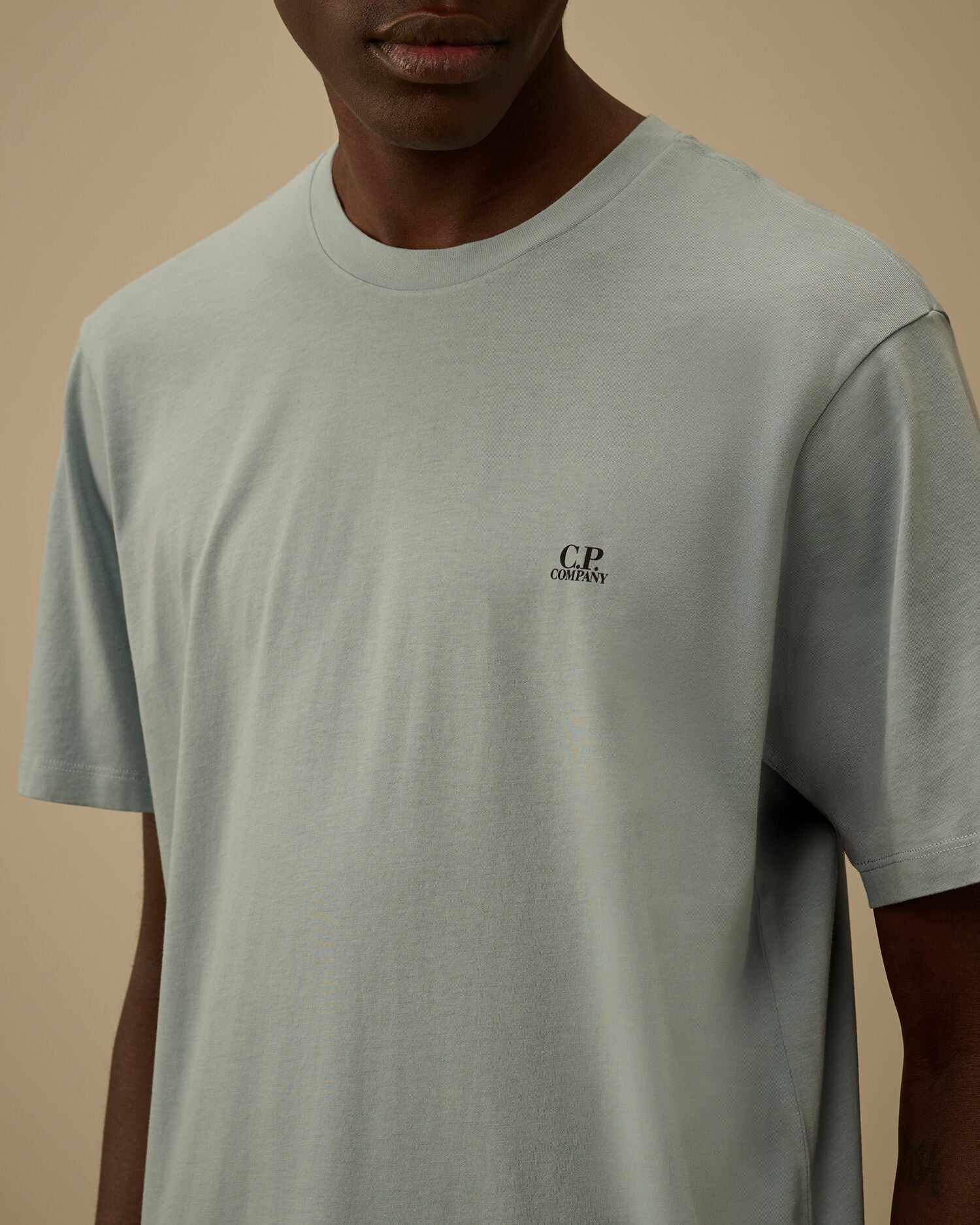 30/1 Jersey Short Sleeve Goggle T-Shirt, SILVER BLUE